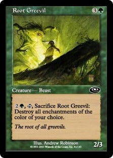 [091]【JP】【FOIL】始祖グリーヴィル/Root Greevil【PLS】[C][緑]