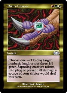 [122]【EN】【FOIL】リースの魔除け/Rith's Charm【PLS】[U][多色]