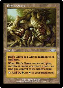 [141]【JP】【FOIL】リースの木立ち/Rith's Grove【PLS】[U][土地]