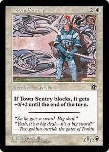 [025]【EN】町の歩哨/Town Sentry【PO2】[C][白]
