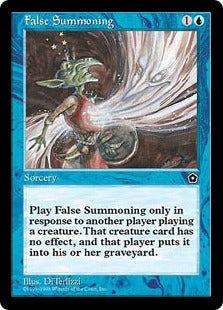[040]【JP】まやかしの召喚/False Summoning【PO2】[C][青]