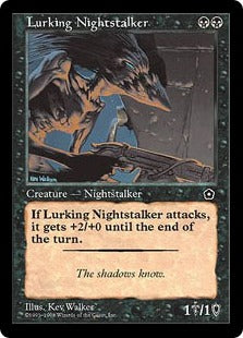 [077]【EN】隠れ潜む夜魔/Lurking Nightstalker【PO2】[C][黒]