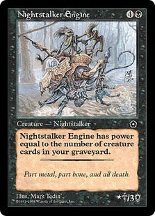 [081]【EN】夜魔のエンジン/Nightstalker Engine【PO2】[R][黒]