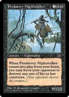 [082]【JP】捕食の夜魔/Predatory Nightstalker【PO2】[U][黒]