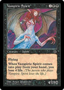 [090]【EN】吸血のスピリット/Vampiric Spirit【PO2】[R][黒]