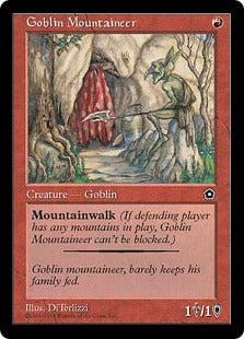 [101]【JP】ゴブリンの山岳民/Goblin Mountaineer【PO2】[C][赤]