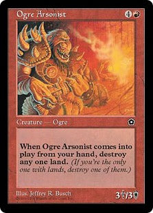 [110]【JP】オーガの放火魔/Ogre Arsonist【PO2】[U][赤]