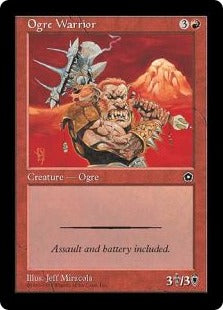[113]【EN】オーガの戦士/Ogre Warrior【PO2】[C][赤]