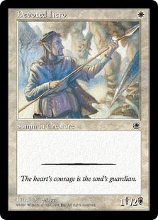 [013]【EN】献身の勇士/Devoted Hero【POR】[C][白]