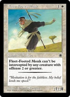 [015]【JP】俊足の修道士/Fleet-Footed Monk【POR】[C][白]
