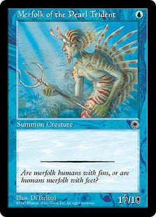 [060]【JP】真珠三叉矛の人魚/Merfolk of the Pearl Trident【POR】[C][青]
