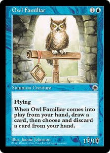 [063]【JP】使い魔のフクロウ/Owl Familiar【POR】[C][青]