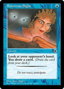 [068]【JP】魔術の視界/Sorcerous Sight【POR】[C][青]