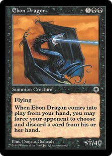 [091]【EN】漆黒のドラゴン/Ebon Dragon【POR】[R][黒]