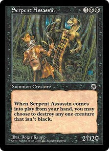 [108]【EN】蛇人間の暗殺者/Serpent Assassin【POR】[R][黒]