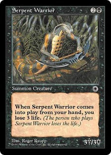 [109]【JP】蛇人間の戦士/Serpent Warrior【POR】[C][黒]