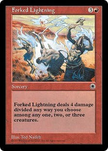[130]【JP】四筋の稲妻/Forked Lightning【POR】[R][赤]