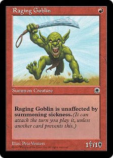 [145]【JP】怒り狂うゴブリン/Raging Goblin(FT無し)【POR】[C][赤]