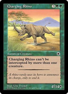 [161]【JP】突進するサイ/Charging Rhino【POR】[R][緑]