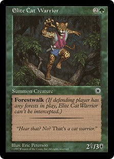 [163]【EN】猫族の精鋭戦士/Elite Cat Warrior(FTあり)【POR】[C][緑]