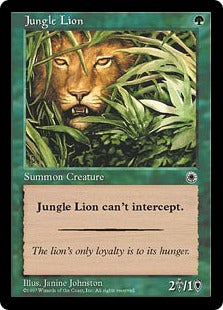 [171]【JP】ジャングル・ライオン/Jungle Lion【POR】[C][緑]