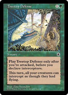 [190]【JP】樹上の防御/Treetop Defense【POR】[R][緑]