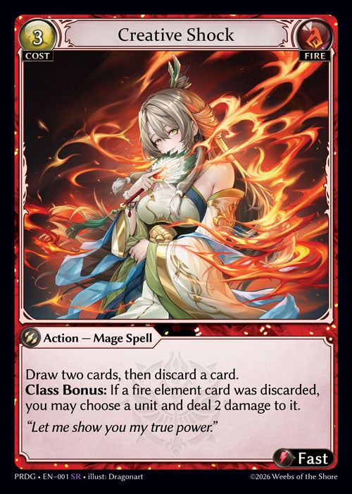 [001]【EN】【Grimoire FOIL】Creative Shock【PRDG】[SR][Fire]