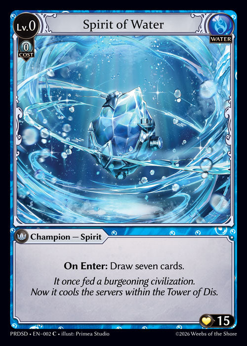 [002]【EN】Spirit of Water【PRDSD】[C][Water]
