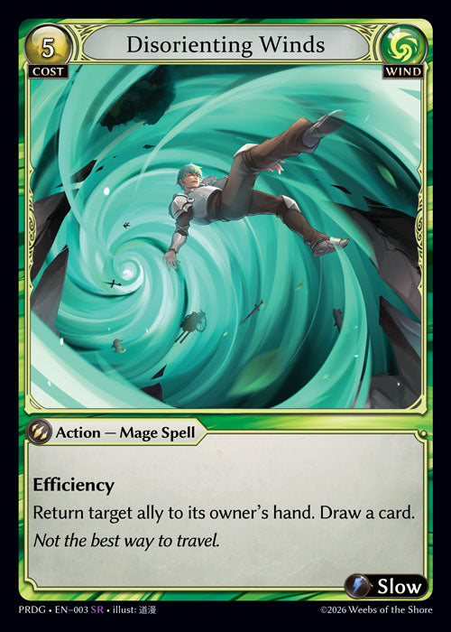 [003]【EN】【Grimoire FOIL】Disorienting Winds【PRDG】[SR][Wind]