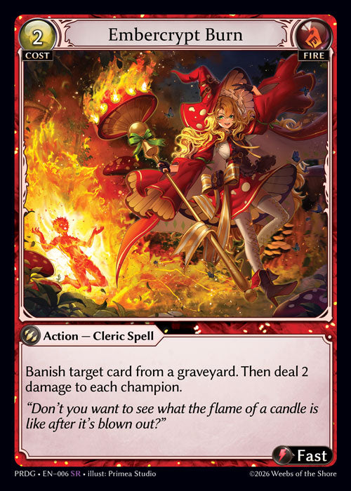 [006]【EN】【Grimoire FOIL】Embercrypt Burn【PRDG】[SR][Fire]