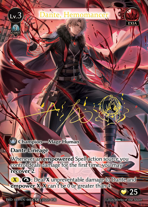 [006]【EN】【FOIL】Dante, Hemomancer【PRD1st】[CSR][Exia]
