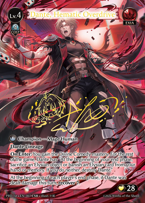 [007]【EN】【FOIL】Dante, Hematic Overdrive【PRD1st】[CSR][Exia]