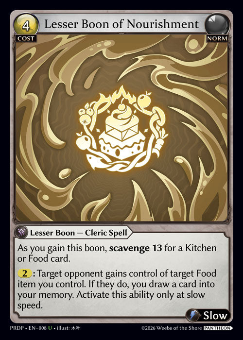 [008]【EN】Lesser Boon of Nourishment【PRDP】[U][Norm]