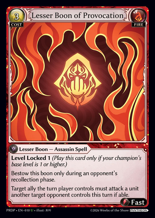 [010]【EN】Lesser Boon of Provocation【PRDP】[U][Fire]