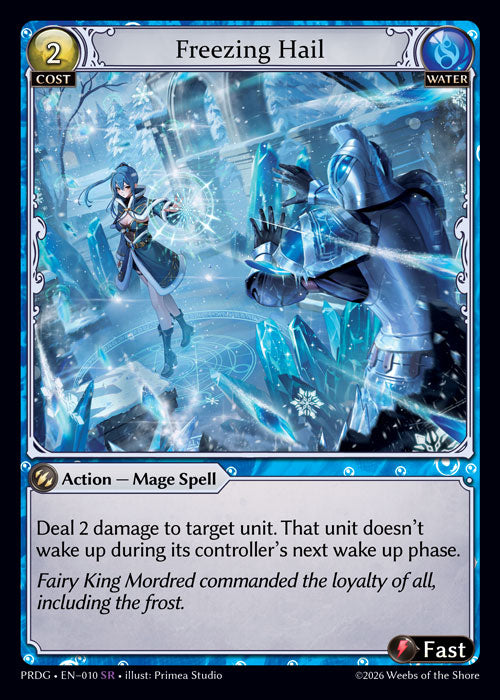 [010]【EN】【Grimoire FOIL】Freezing Hail【PRDG】[SR][Water]
