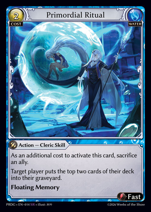 [014]【EN】【Grimoire FOIL】Primordial Ritual【PRDG】[SR][Water]