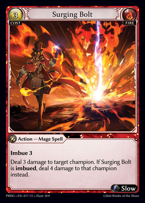 [017]【EN】【Grimoire FOIL】Surging Bolt【PRDG】[SR][Fire]