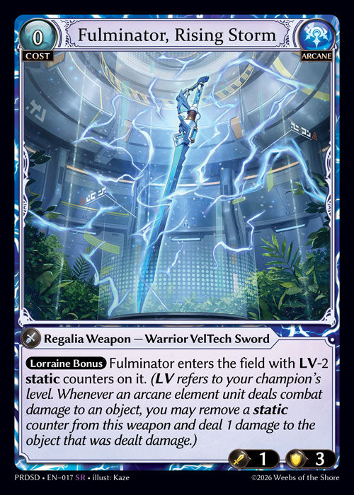 [017]【EN】Fulminator, Rising Storm【PRDSD】[SR][Arcane]