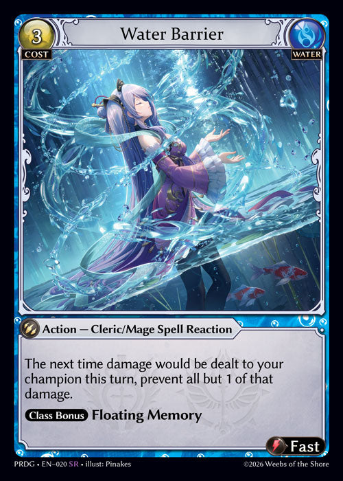 [020]【EN】【Grimoire FOIL】Water Barrier【PRDG】[SR][Water]