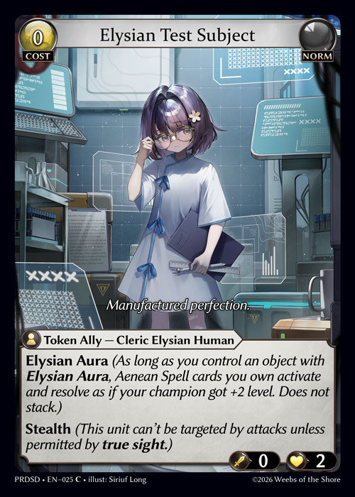 [025]【EN】Elysian Test Subject【PRDSD】[C][Norm]
