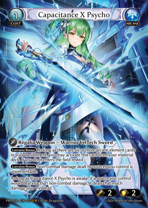 [025]【EN】Capacitance X Psycho【PRD1st】[UR][Arcane]