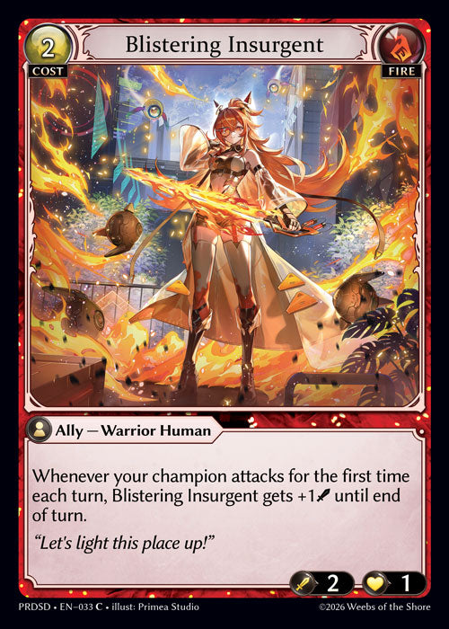 [033]【EN】Blistering Insurgent【PRDSD】[C][Fire]