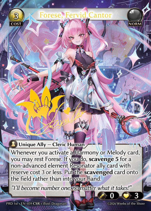 [059]【EN】【FOIL】Forese, Fervid Cantor【PRD1st】[CSR][Norm]