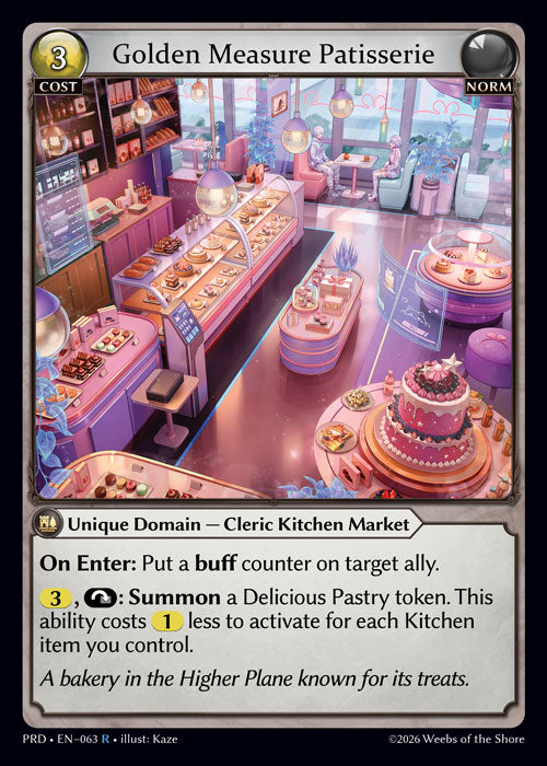 [063]【EN】Golden Measure Patisserie【PRD】[R][Norm]