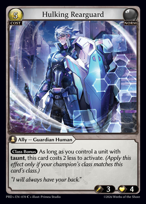 [070]【EN】【FOIL】Hulking Rearguard【PRD】[C][Norm]
