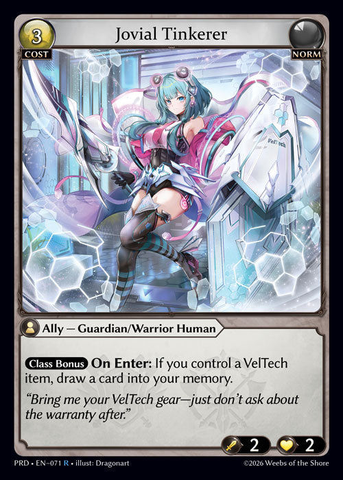 [071]【EN】【FOIL】Jovial Tinkerer【PRD】[R][Norm]