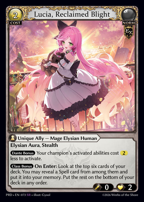 [073]【EN】Lucia, Reclaimed Blight【PRD】[SR][Norm]