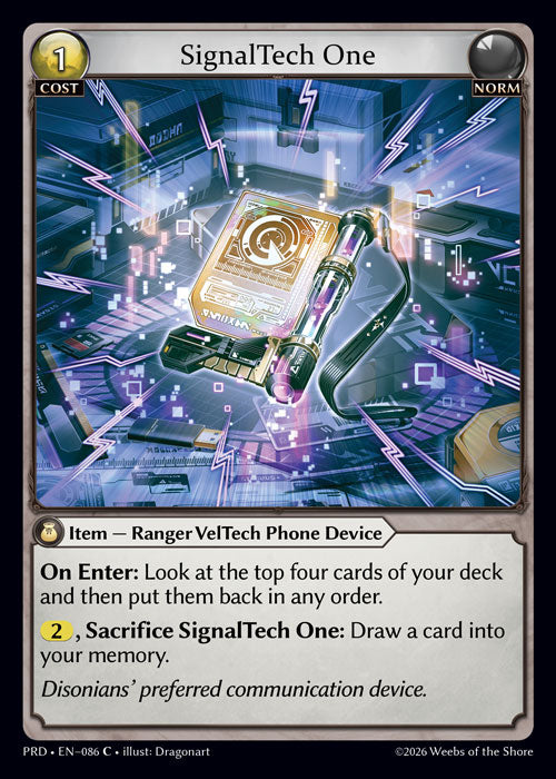 [086]【EN】SignalTech One【PRD】[C][Norm]