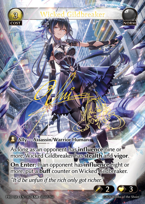 [102]【EN】【FOIL】Wicked Gildbreaker【PRD1st】[CSR][Norm]