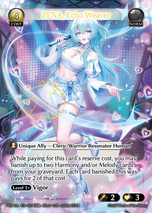 [103]【EN】【FOIL】ZENA, Echo Weaver【PRD1st】[CSR][Norm]
